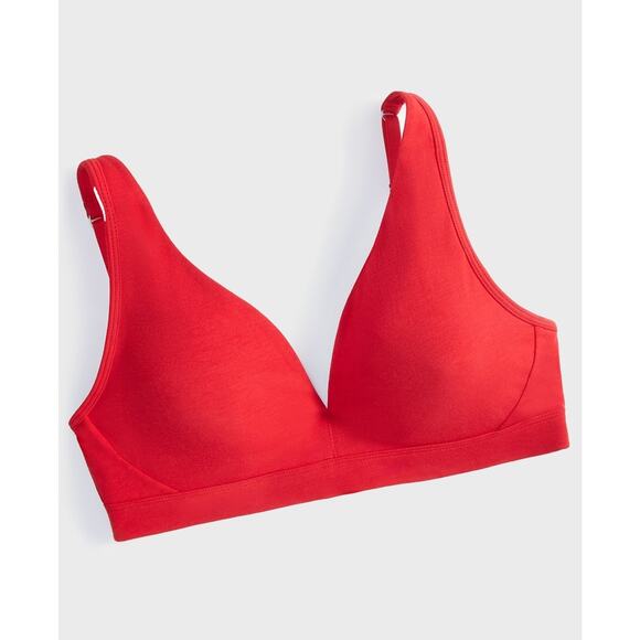 State of Day Women's Cotton Blend Bralette Red Size L 1453 - Picture 3 of 3